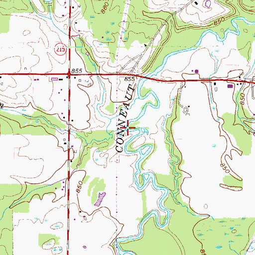 Topographic Map of Marsh Run, PA