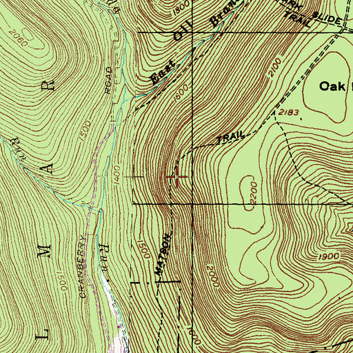 Topographic Map of Matson Trail, PA