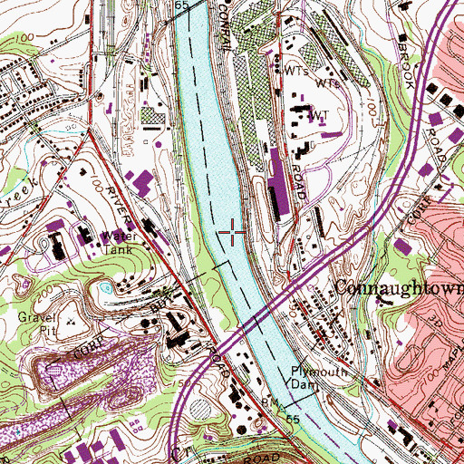 Topographic Map of Matsunk Creek, PA