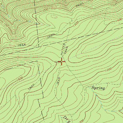 Topographic Map of Matter Trail, PA