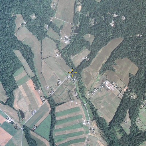 Aerial/Satellite Image of McClures Gap School, PA