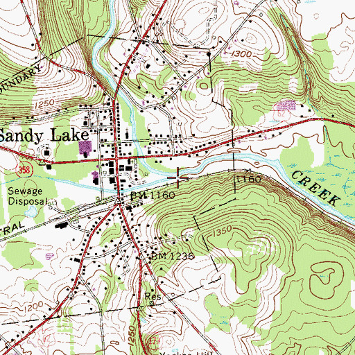 Topographic Map of McCutcheon Run, PA