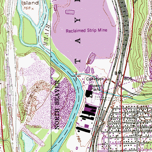 Topographic Map of McKee Run, PA
