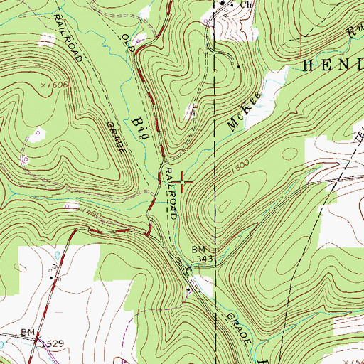 Topographic Map of McKee Run, PA