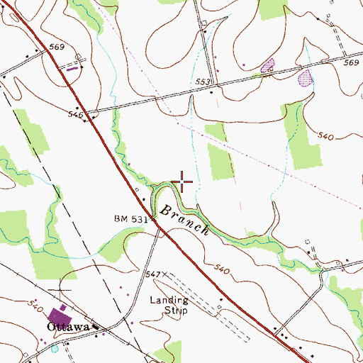 Topographic Map of McKee Run, PA