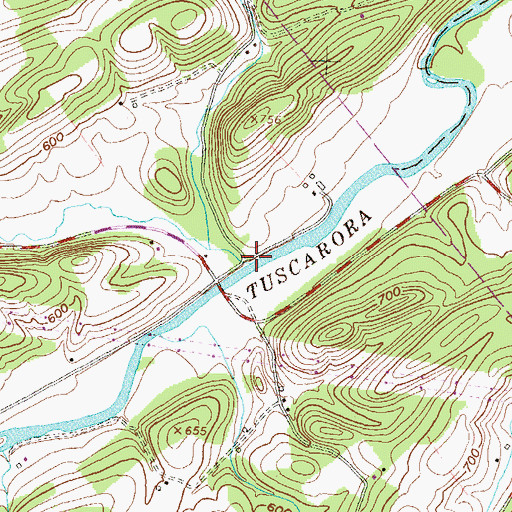 Topographic Map of McKinley Run, PA