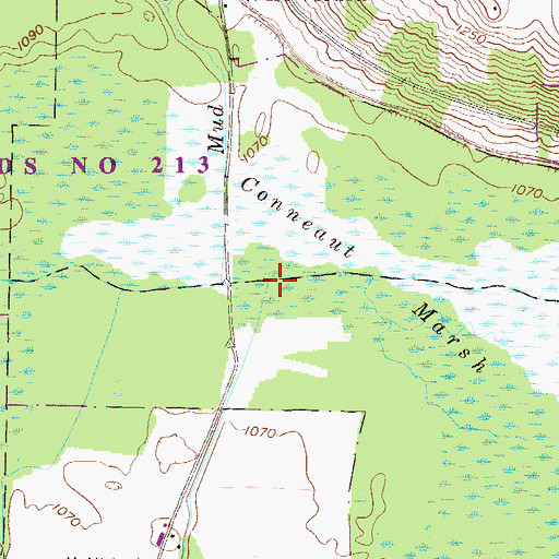 Topographic Map of McMichael Run, PA
