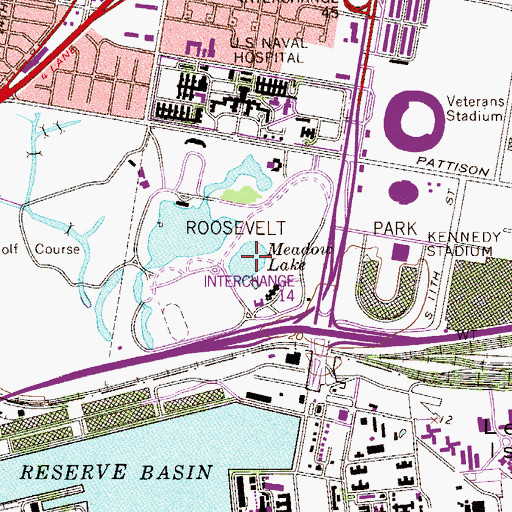 Topographic Map of Meadow Lake, PA