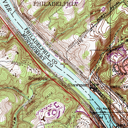 Topographic Map of Mill Creek, PA