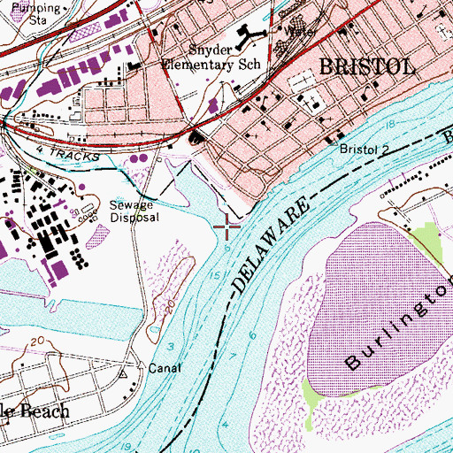 Topographic Map of Mill Creek, PA