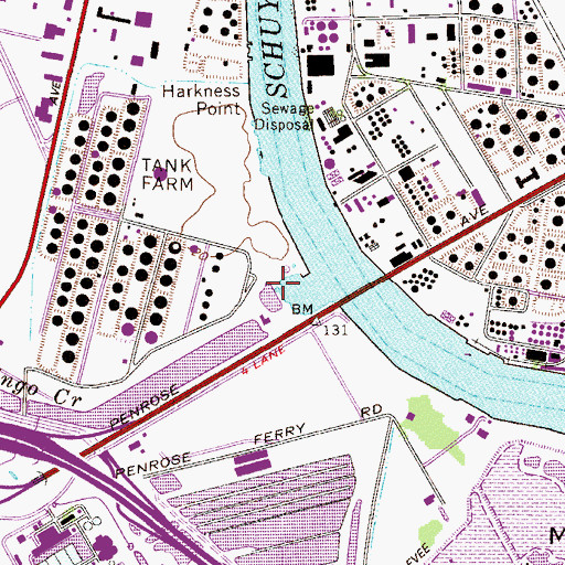 Topographic Map of Mingo Creek, PA