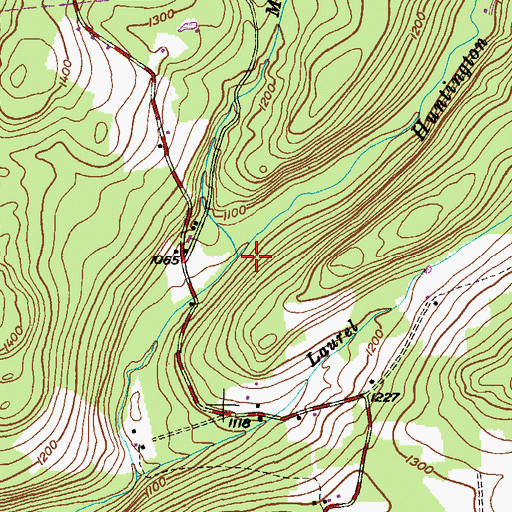 Topographic Map of Mitchler Run, PA