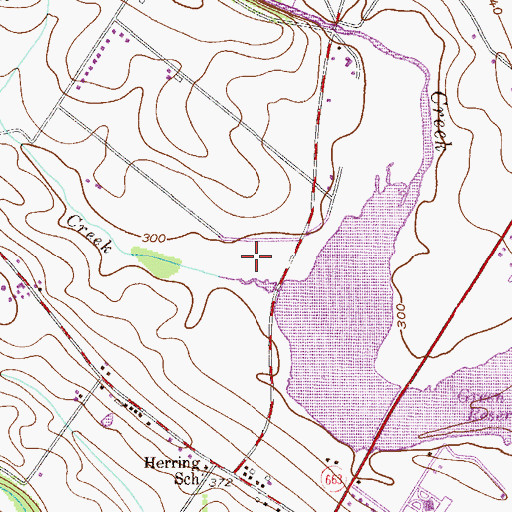 Topographic Map of Molasses Creek, PA