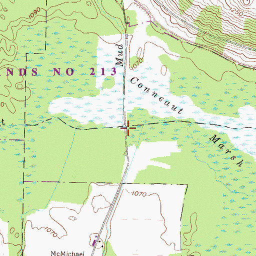 Topographic Map of Mud Run, PA