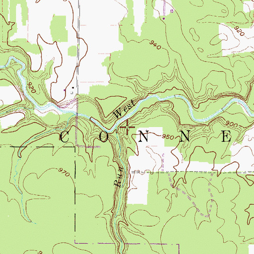 Topographic Map of Mud Run, PA