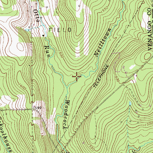 Topographic Map of Neilltown Creek, PA