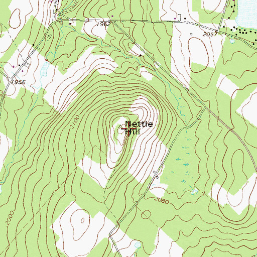 Topographic Map of Nettle Hill, PA