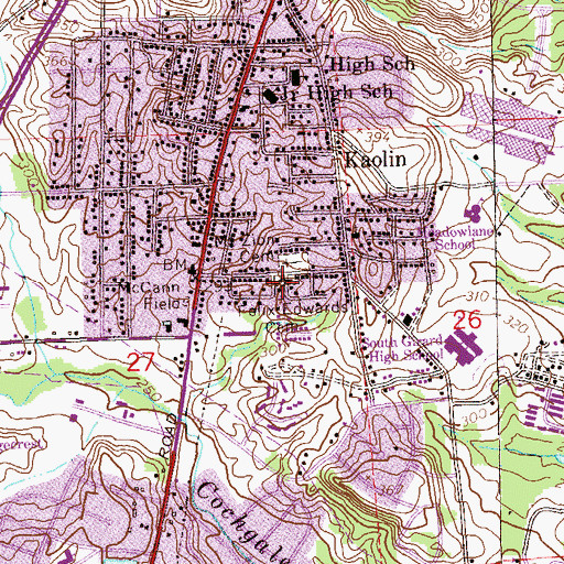 Topographic Map of Felix Edwards Cemetery, AL