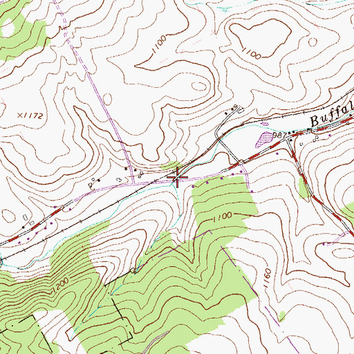 Topographic Map of Nittany Valley, PA