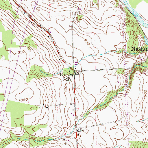 Topographic Map of Number 5 School, PA