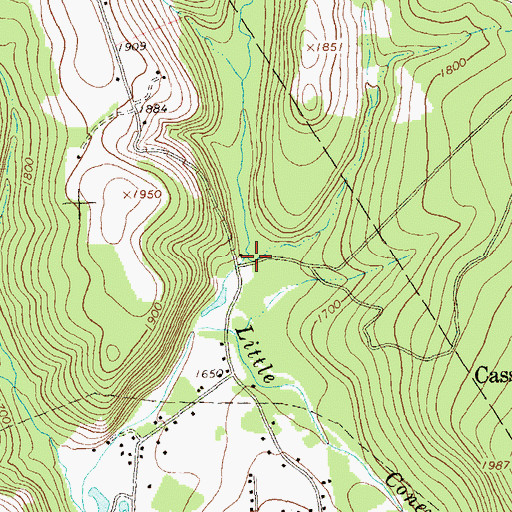 Topographic Map of Noels Creek, PA