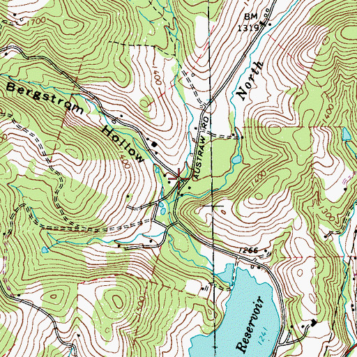 Topographic Map of North Fork Coalpit Run, PA
