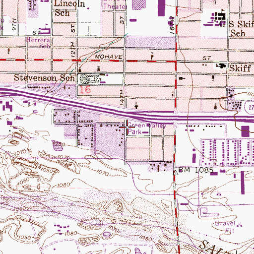 Topographic Map of Stephen Park, AZ