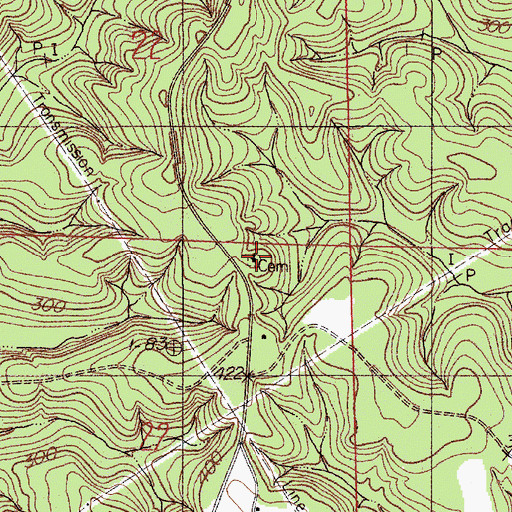 Topographic Map of Fig Tree Baptist Church, AL