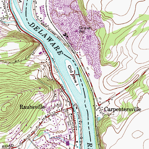 Topographic Map of Old Sow Island, PA