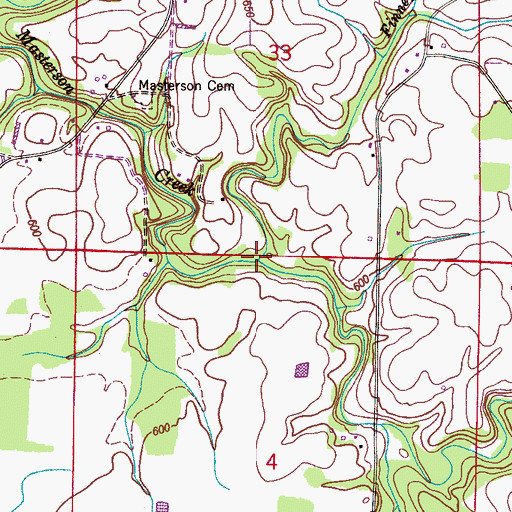 Topographic Map of Finney Branch, AL