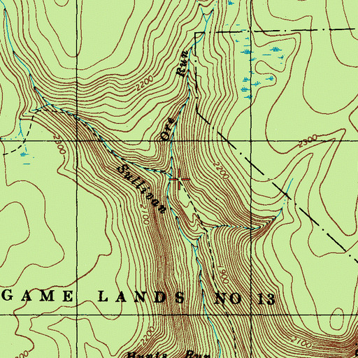 Topographic Map of Ore Run, PA