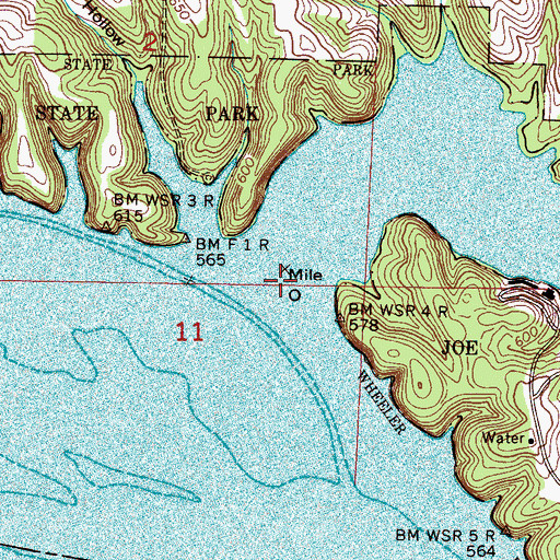 Topographic Map of First Creek, AL