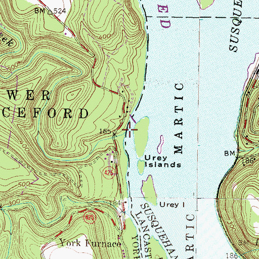 Topographic Map of Otter Creek, PA