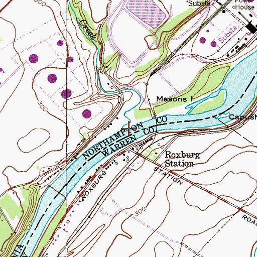 Topographic Map of Oughoughton Creek, PA