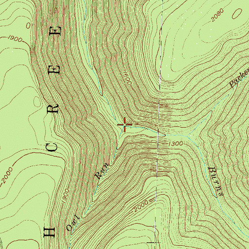 Topographic Map of Owl Run, PA