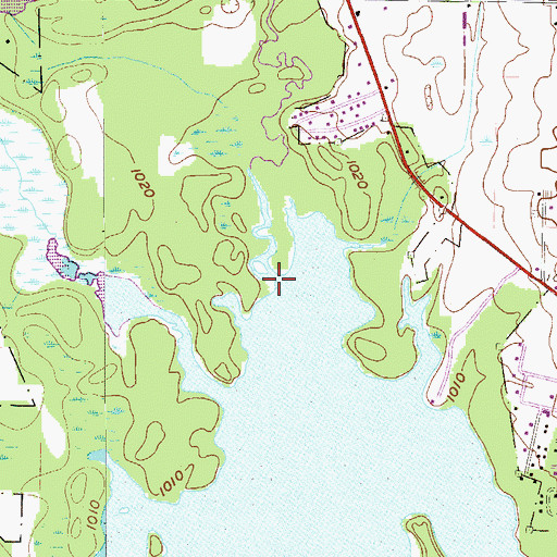 Topographic Map of Paden Creek, PA