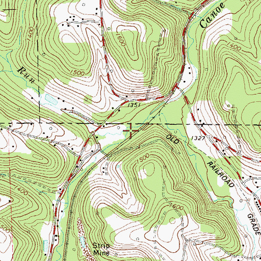 Topographic Map of Painter Run, PA
