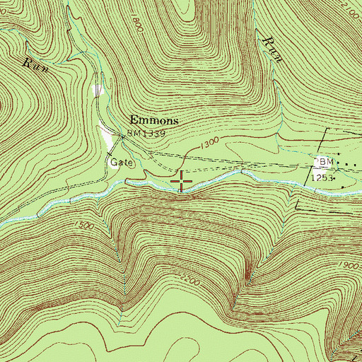 Topographic Map of Painter Run, PA