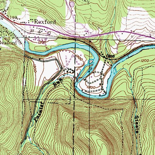 Topographic Map of Painter Run, PA