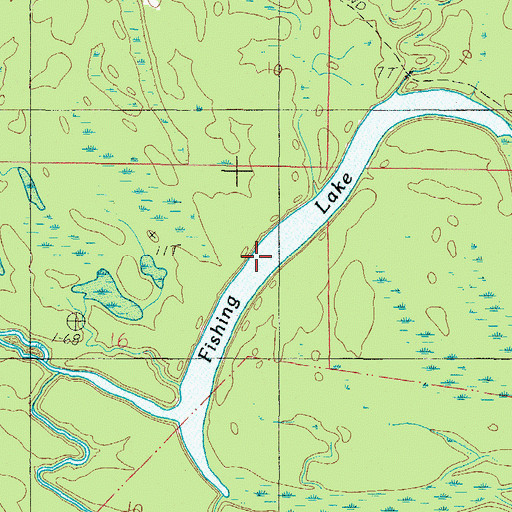 Topographic Map of Fishing Lake, AL