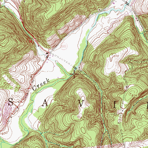 Topographic Map of Panther Creek, PA