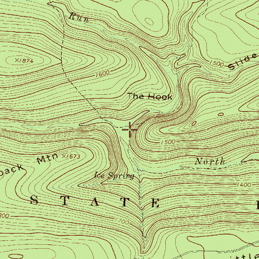 Topographic Map of Panther Run, PA