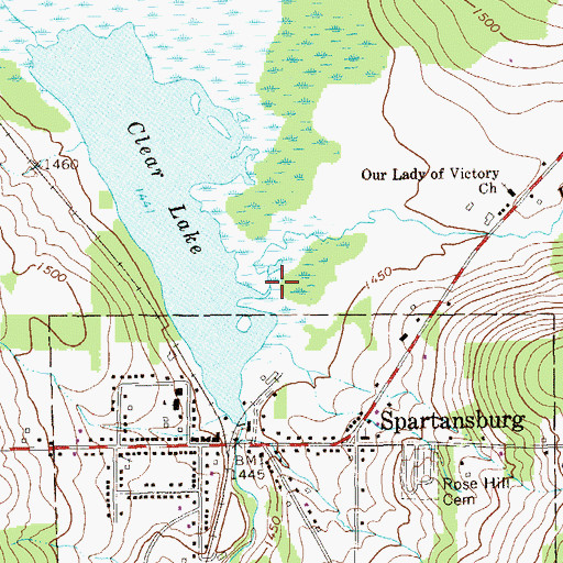 Topographic Map of Patrick Run, PA