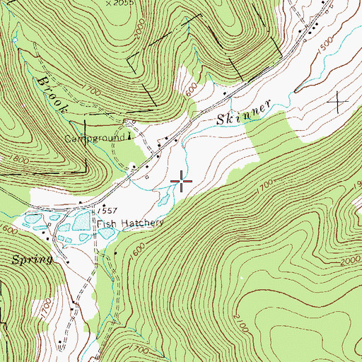 Topographic Map of Paul Brook, PA