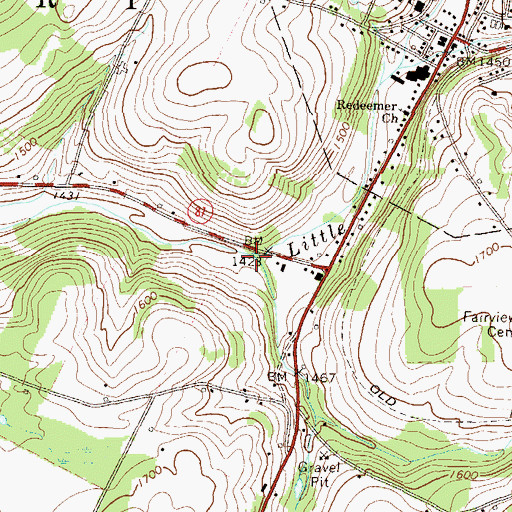 Topographic Map of Payne Run, PA