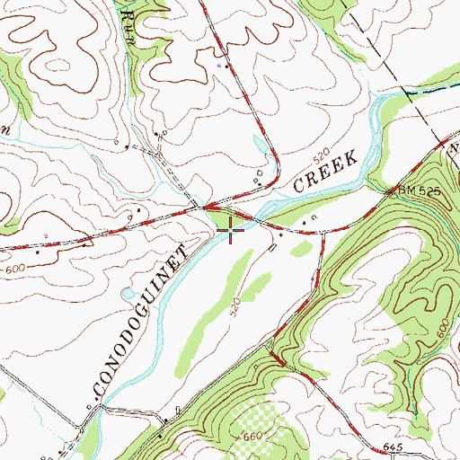 Topographic Map of Peebles Run, PA