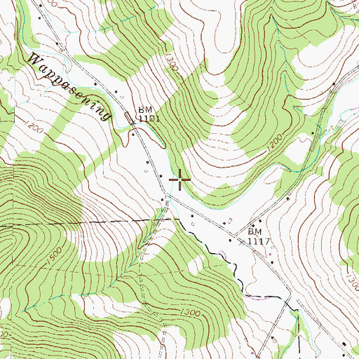 Topographic Map of Pendleton Creek, PA