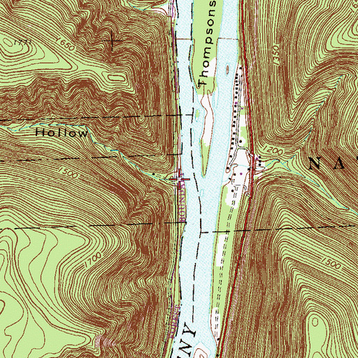 Topographic Map of Pennsylvania Hollow, PA