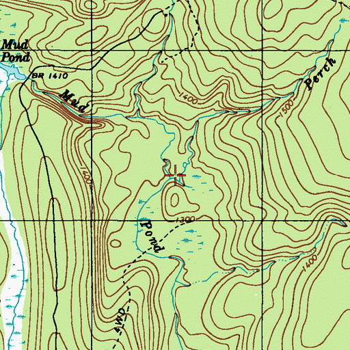 Topographic Map of Perch Run, PA