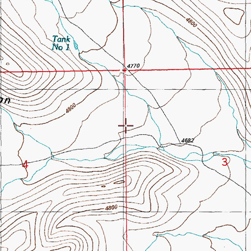 Topographic Map of Stewart Canyon, AZ